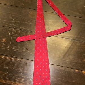 Ralph Lauren Red Patterned Tie